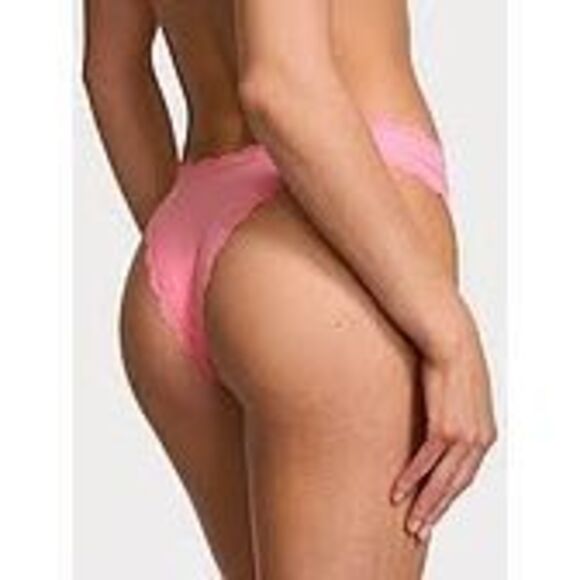 NWT- VICTORIAS SECRET LACE TRIMMED BRAZILIAN - size MEDIUM - Picture 2 of 4